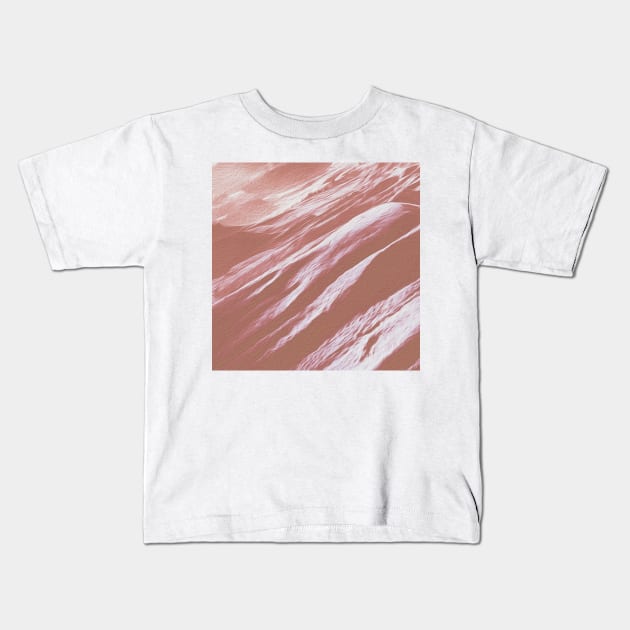 Rose Blush Mountains Oil Effects 5 Kids T-Shirt by peachesinthewild